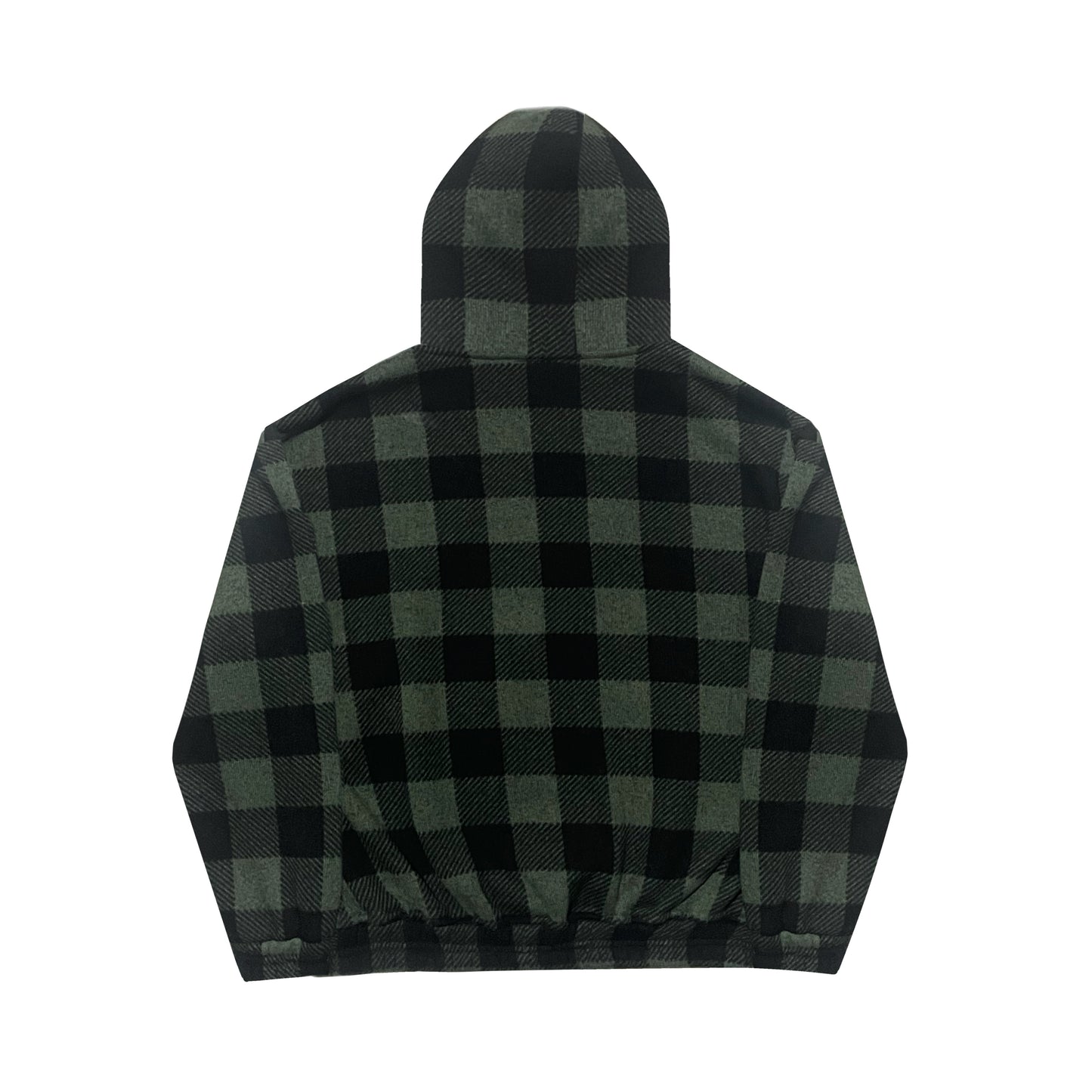 PLAID ZIP UP HOODIE