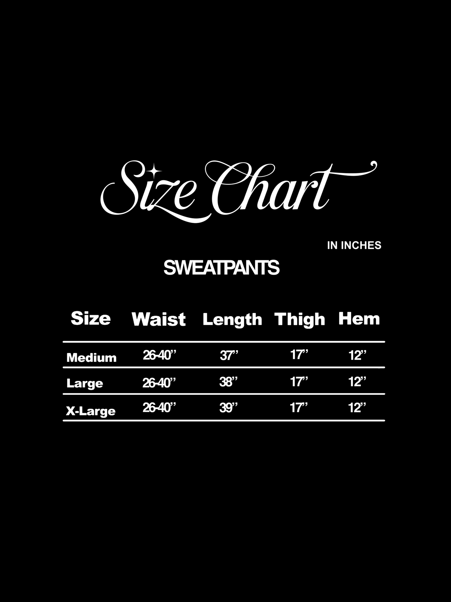 SCRIPT LOGO SWEATPANTS