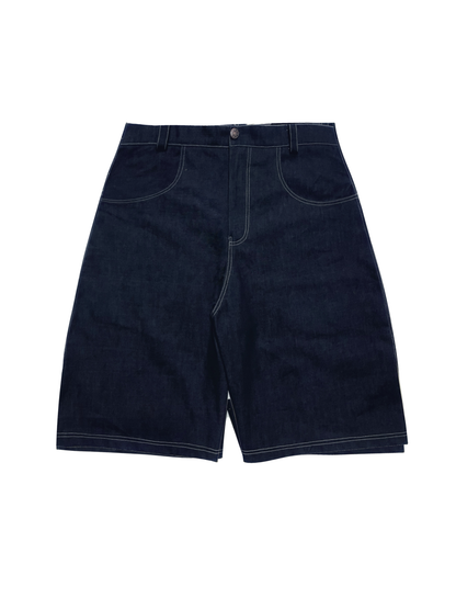 DARK BLUE DENIM JORTS