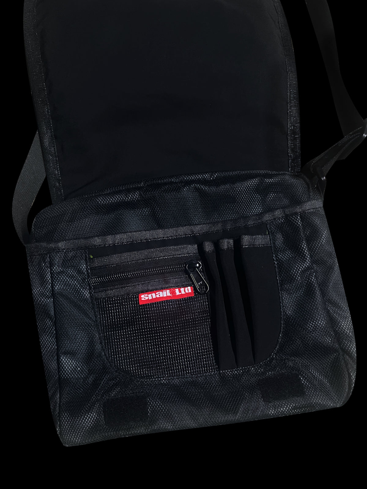 MESH CAMO CROSSBODY BAG