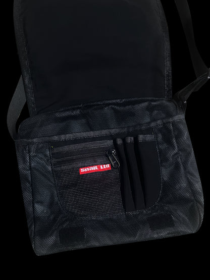 MESH CAMO CROSSBODY BAG