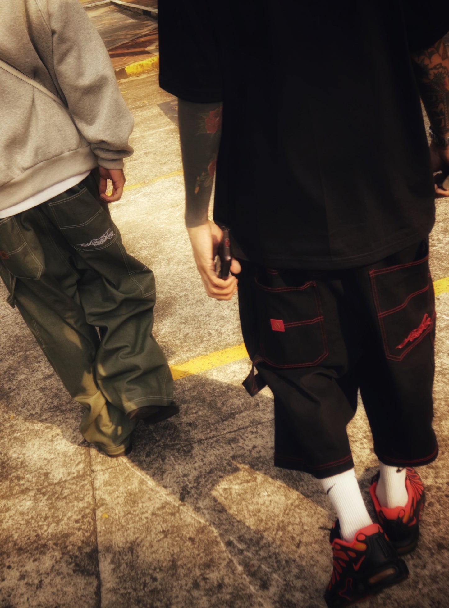 OLIVE GREEN CARPENTER PANTS