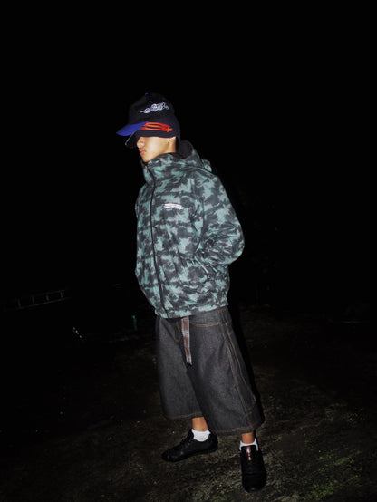 SNAKE SKIN REVERSIBLE HOOD (8/8)