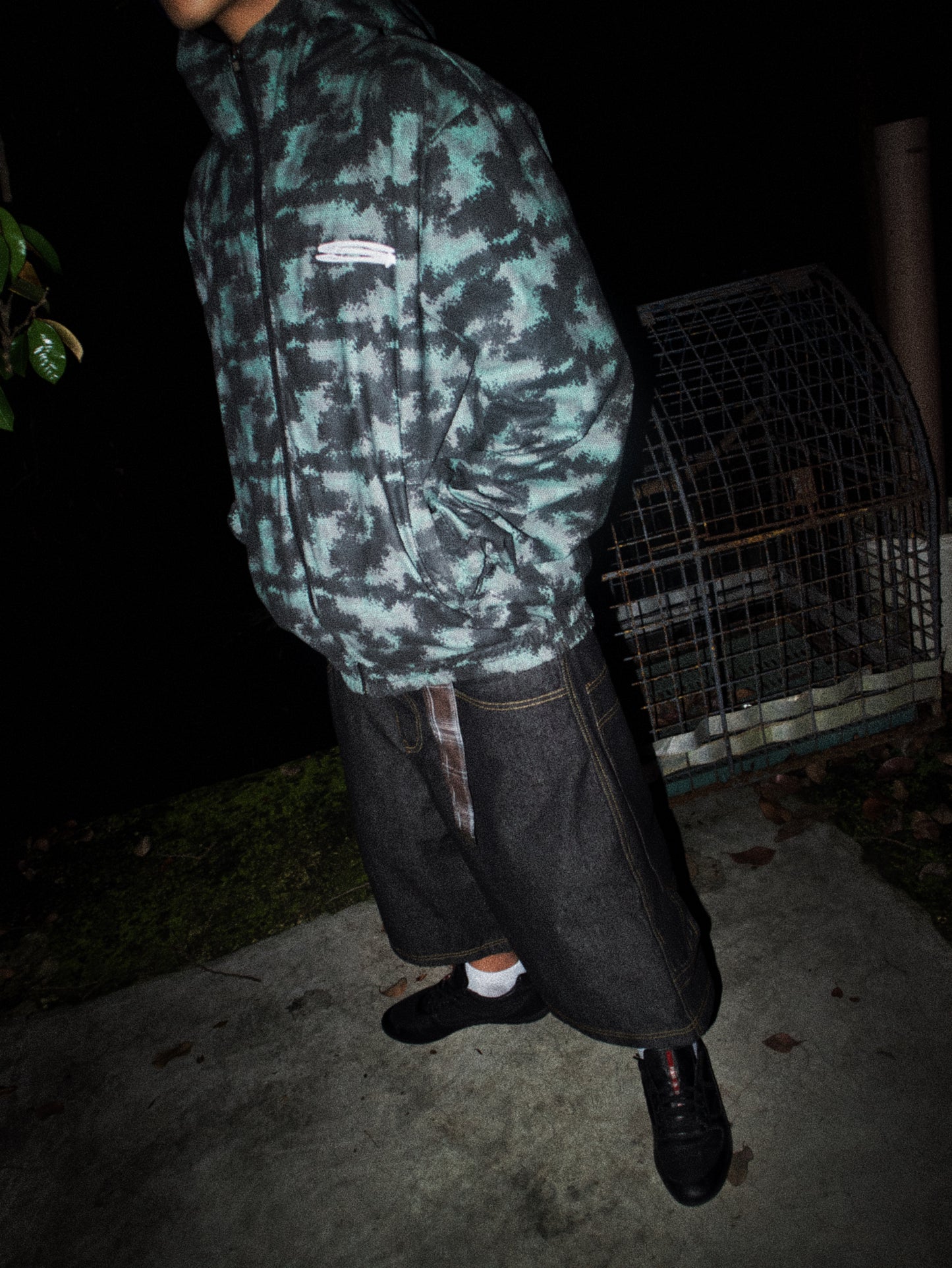 SNAKE SKIN REVERSIBLE HOOD (8/8)