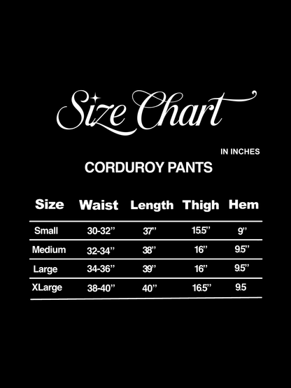 DARK BLUE CORDUROY PANTS