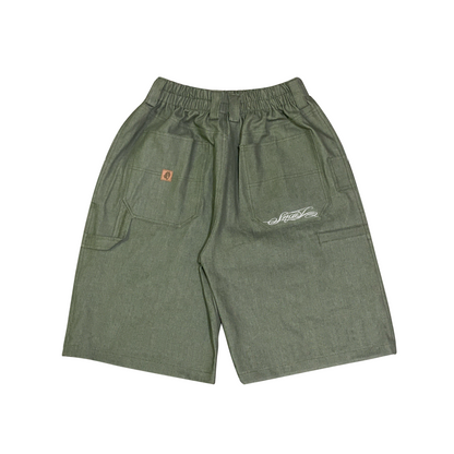 OLIVE GREEN JORTS